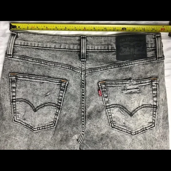 LEVI'S Acid Wash Distressed  SAMPLE/PROTYPE Jeans 32x32 - Picture 5 of 12